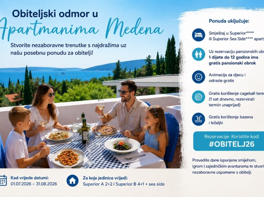 Family Holiday at Apartments Medena